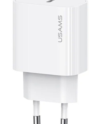 USAMS φορτιστής τοίχου CC226, USB-C, 20W, λευκός