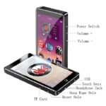 RUIZU MP3 player Η1 με οθόνη αφής 4", 32GB, ελληνικό μενού, Bluetooth, μαύρο
