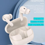 KAKUSIGA earphones με θήκη φόρτισης KSC-1116, True Wireless, 13mm, 40/320mAh, λευκά
