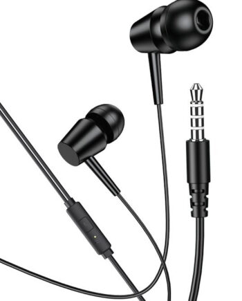 KAKUSIGA earphones με μικρόφωνο KSC-1303, 3.5mm σύνδεση, 10mm, 1.1m, μαύρα