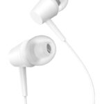 KAKUSIGA earphones με μικρόφωνο KSC-1303, 3.5mm σύνδεση, 10mm, 1.1m, λευκά