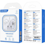 KAKUSIGA earphones με μικρόφωνο KSC-727, USB-C σύνδεση, 14.2mm, 1.2m, λευκά