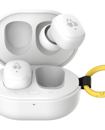 POWERTECH earphones με θήκη φόρτισης PT-1393, True Wireless, 6mm, 25/230mAh, λευκά
