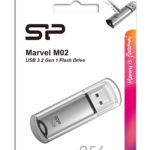 SILICON POWER USB Flash Drive Marvel M02, 256GB, USB 3.2, γκρι
