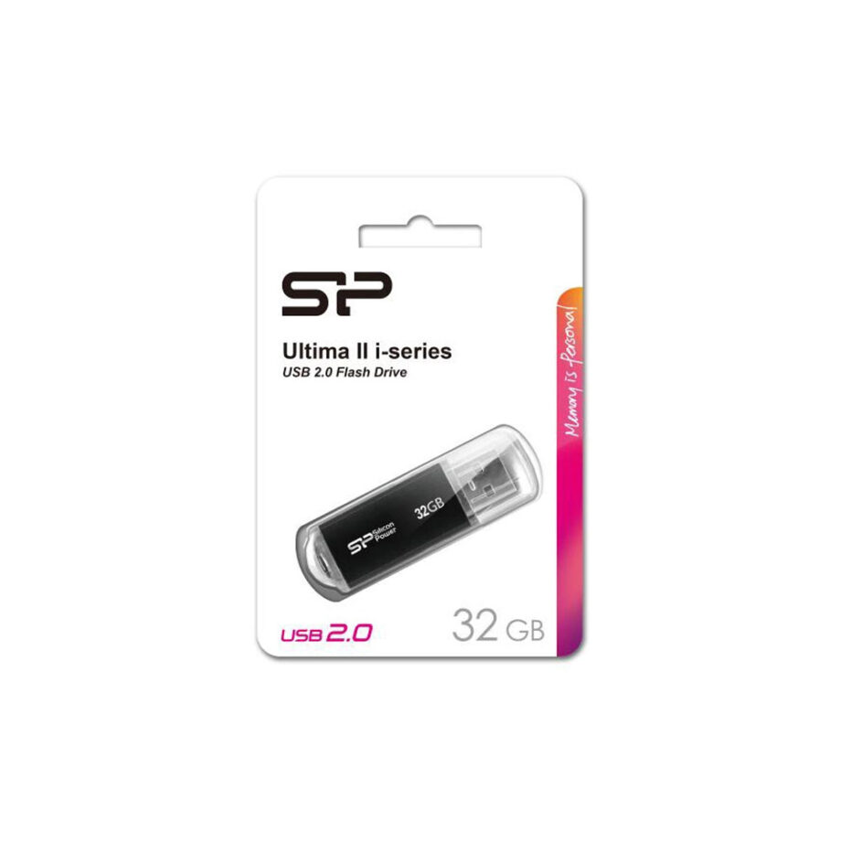 SILICON POWER USB Flash Drive Ultima II-I, 32GB, USB 2. 0, mavro