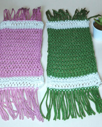 Cheiropoiita Plekta Souver – Set ton 2 Prasino-roz